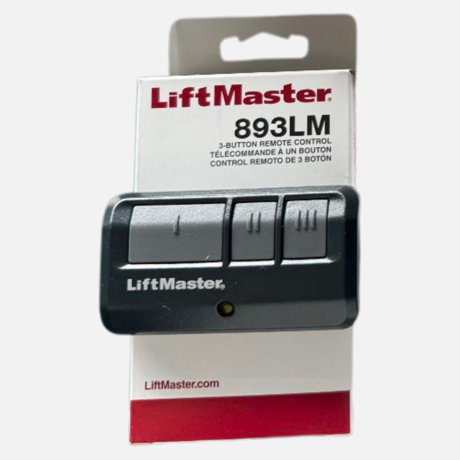 LiftMaster 893LM Remote | Security+ 2.0 Garage Door Opener 3-Button Control
