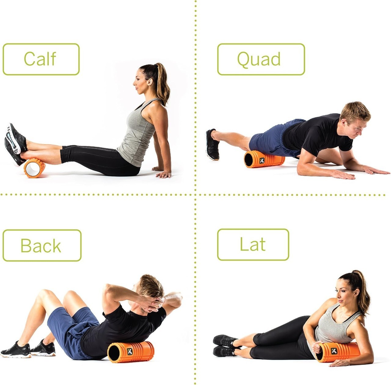 Trigger Point - The Grid Original Foam Massage Roller - Orange