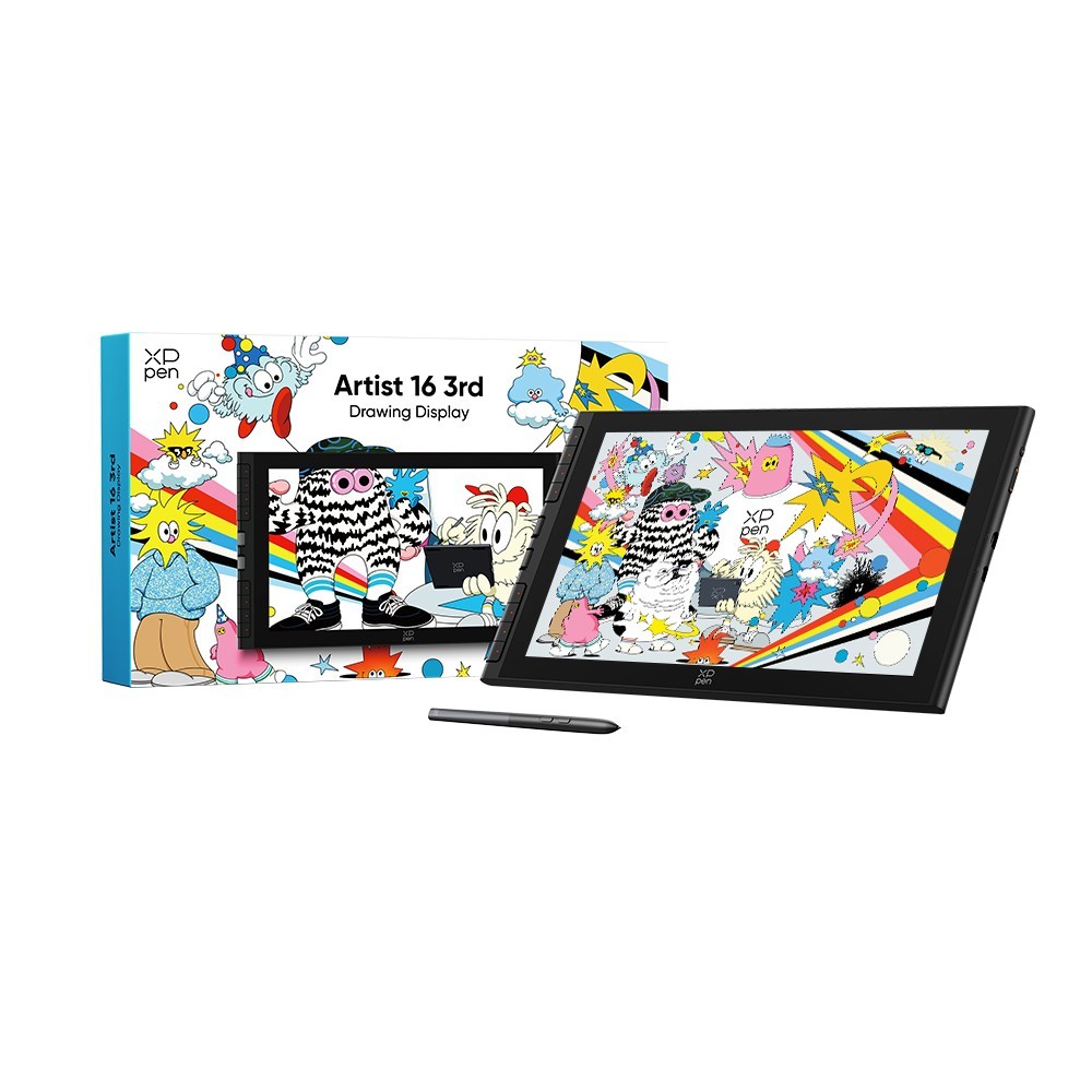 XPPen Artist 16 3rd Drawing Tablet 16384 X4 Stylus 60Hz 99% sRGB Refurbished