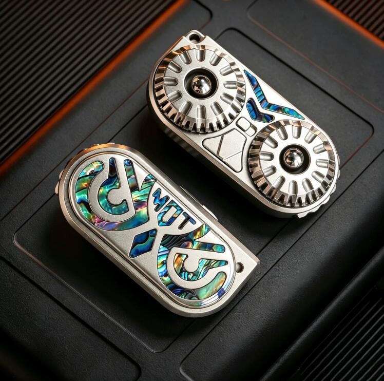 Owl Stainless Steel EDC Push Slider Fidget Toy, Anxiety Stress Relief