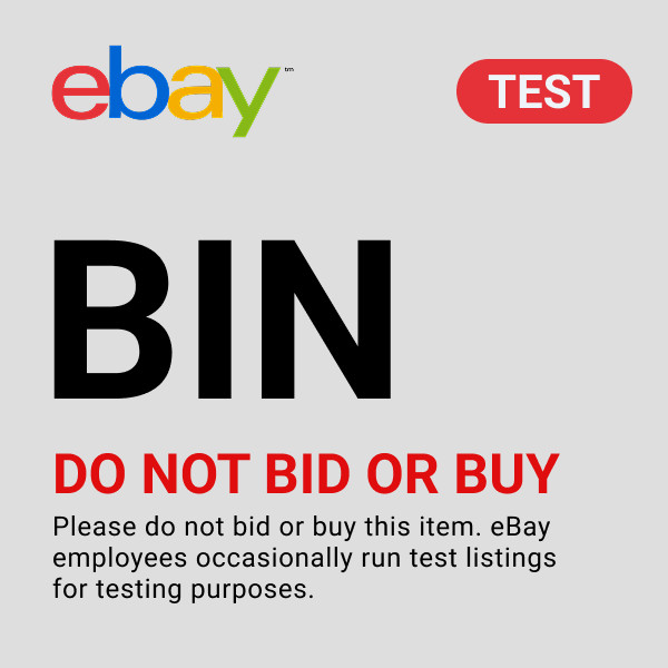 #6 - Bin paid shipping test item Nov 24