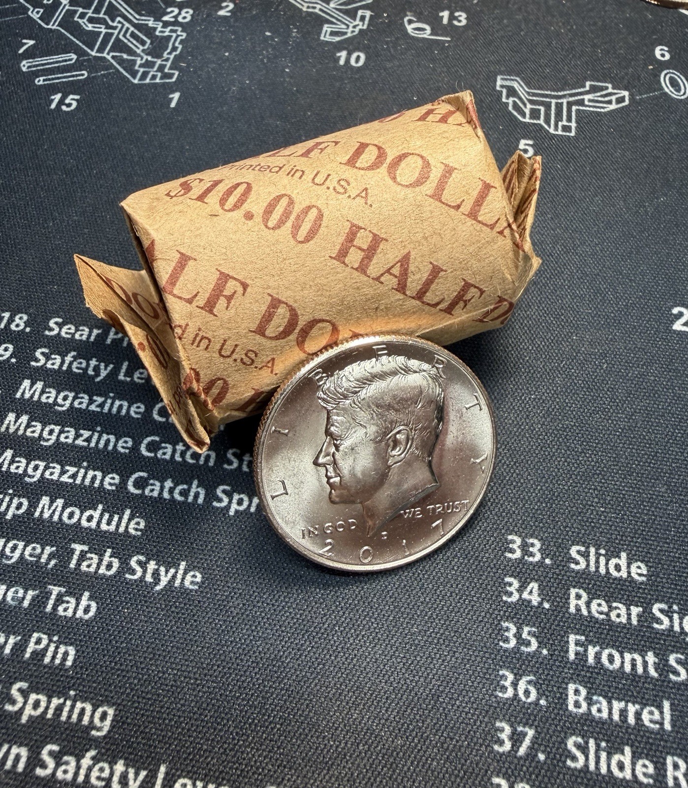 2017 D Kennedy Half Dollar Roll Of 20 Coins From The Denver Mint NIFC