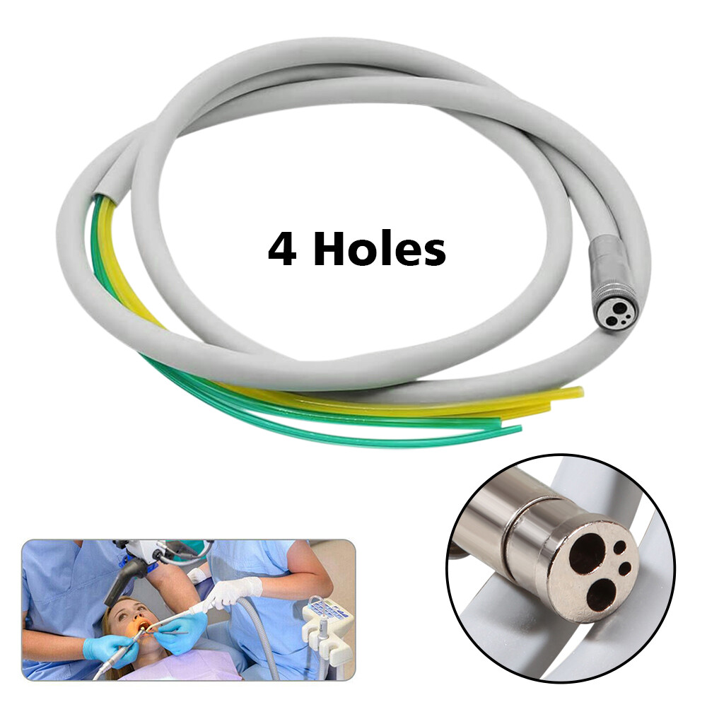 4 Hole Silicone Hose Tubing Tube for Dental High Low Speed Handpiece T4 mt