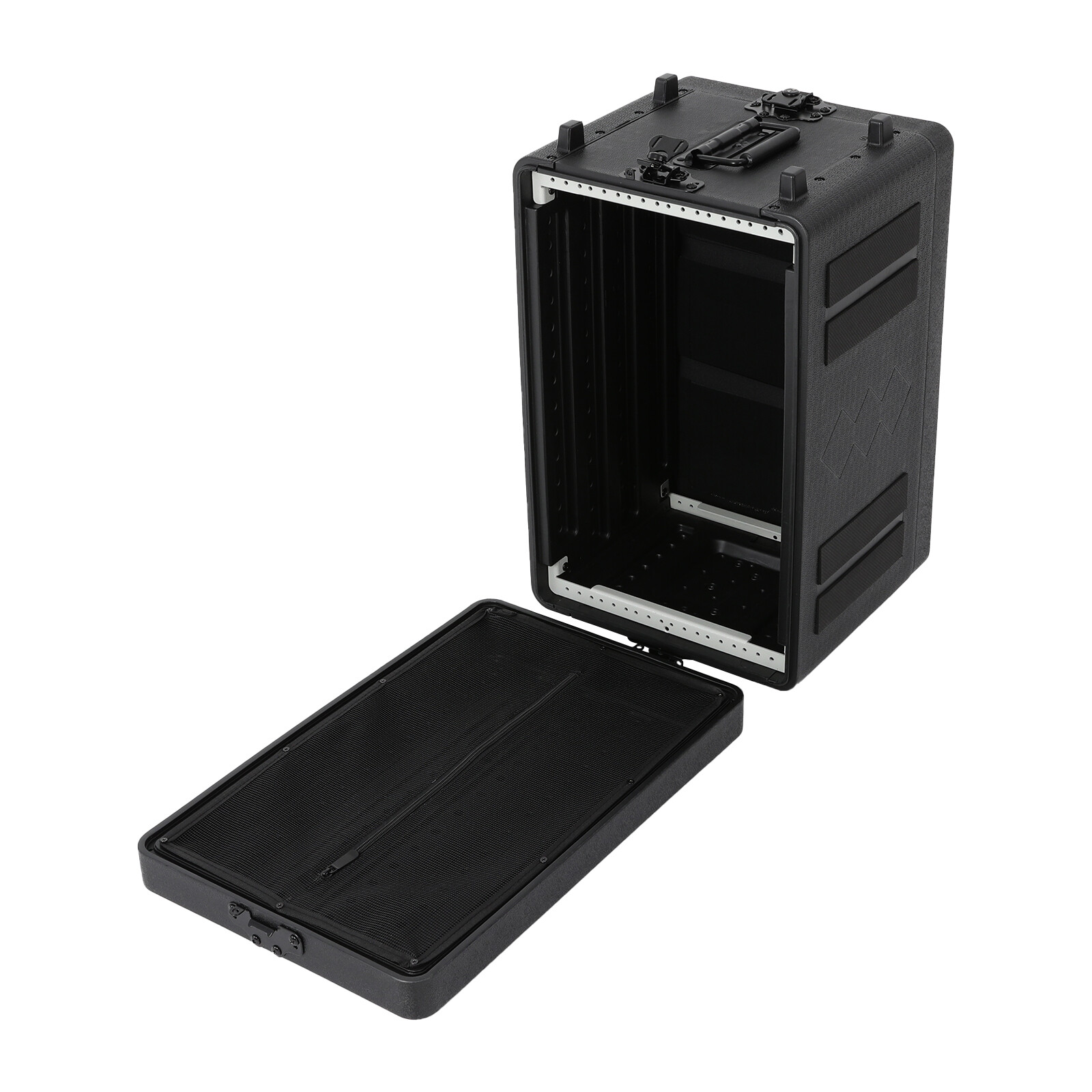 6u Rack Case Dust-proof With Microphone Storage Equalizers Amplifiers Speaker