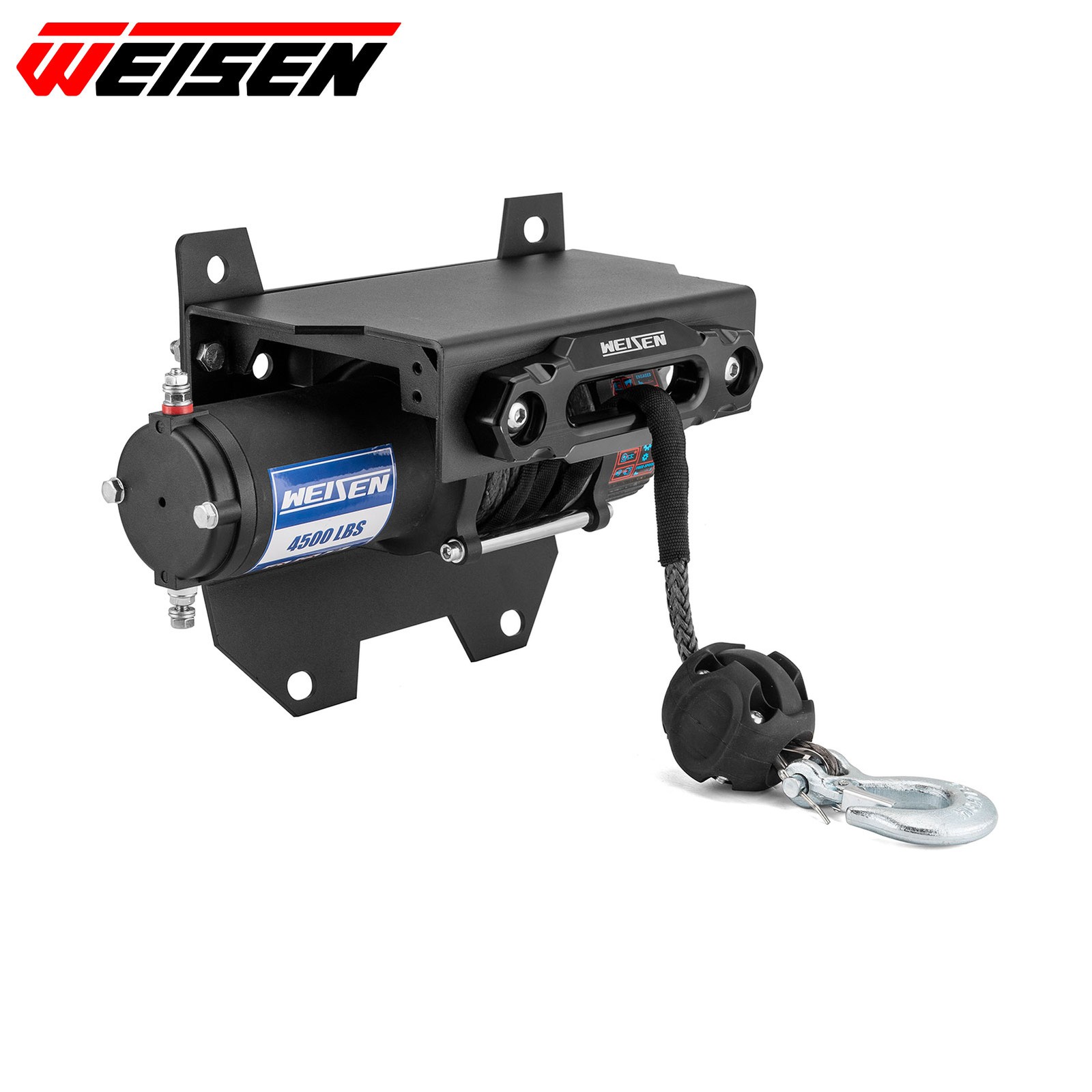 4500lbs Electric Winch Mount Kit For Polaris RZR Turbo R / PRO R 2022-2024