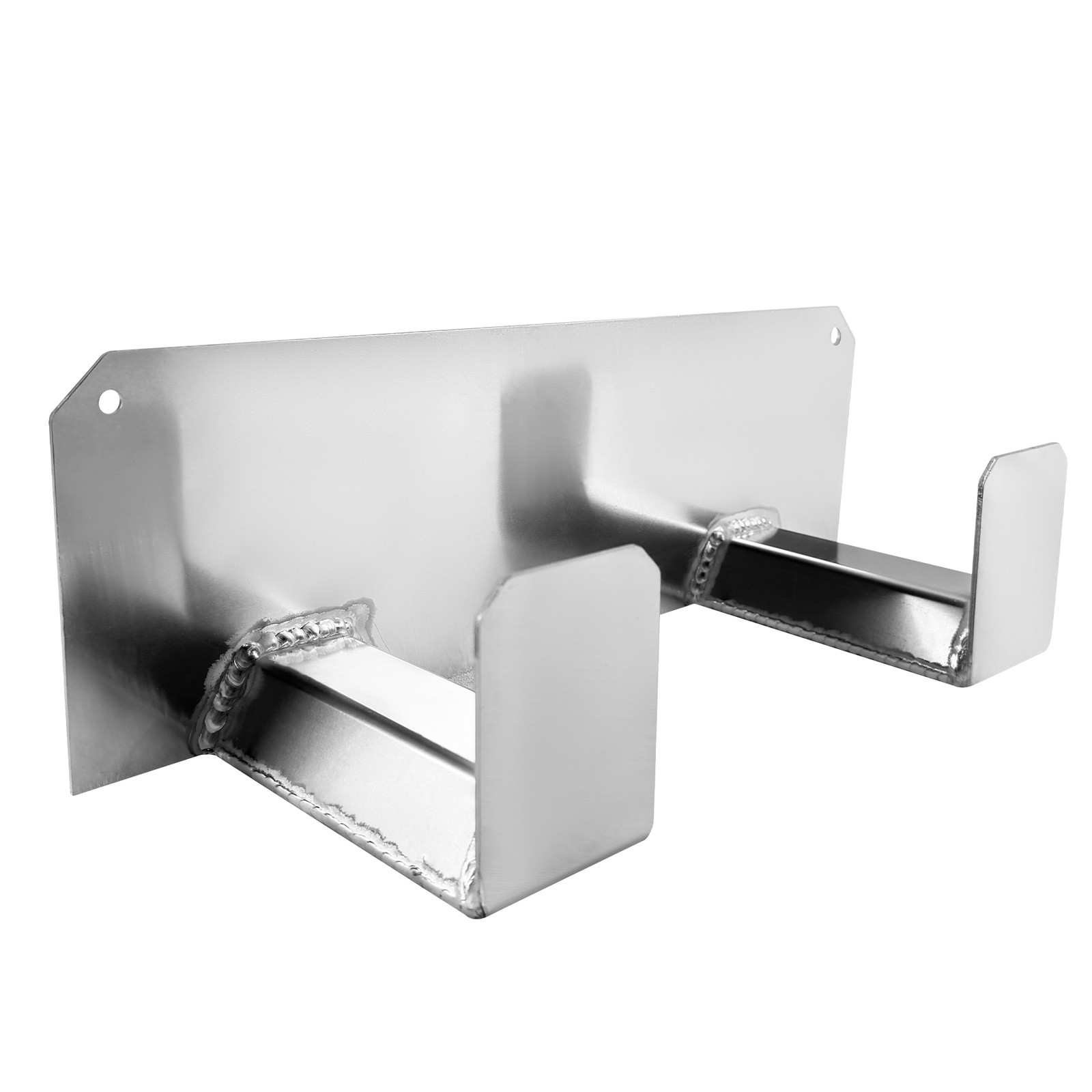 Wall Mount Dual Helmet Rack Hanger Aluminum for Enclosed Trailer Organizer