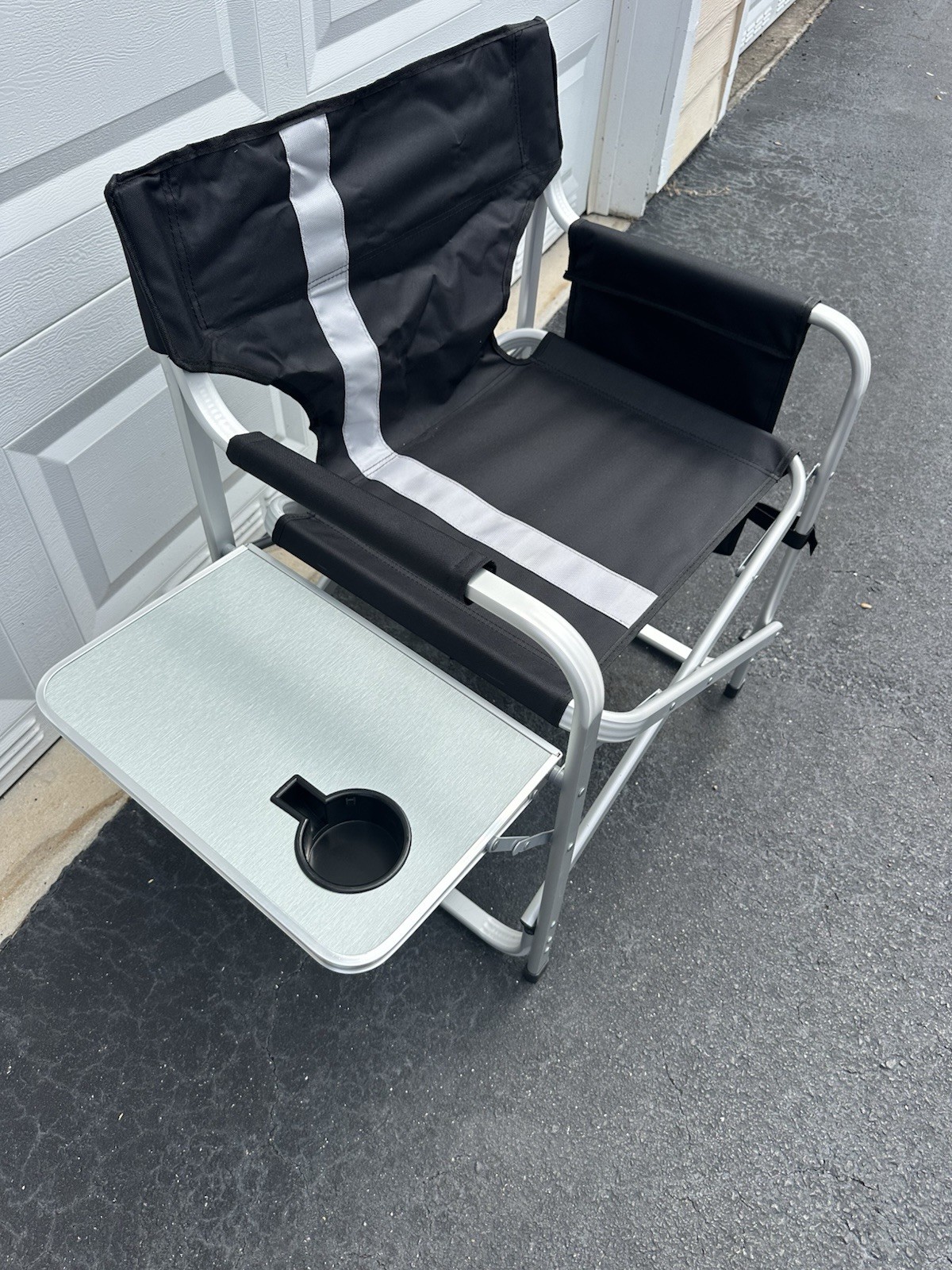 Topcraft Cotton Black Folding Camping chair Carrying Strap/Handle Included
