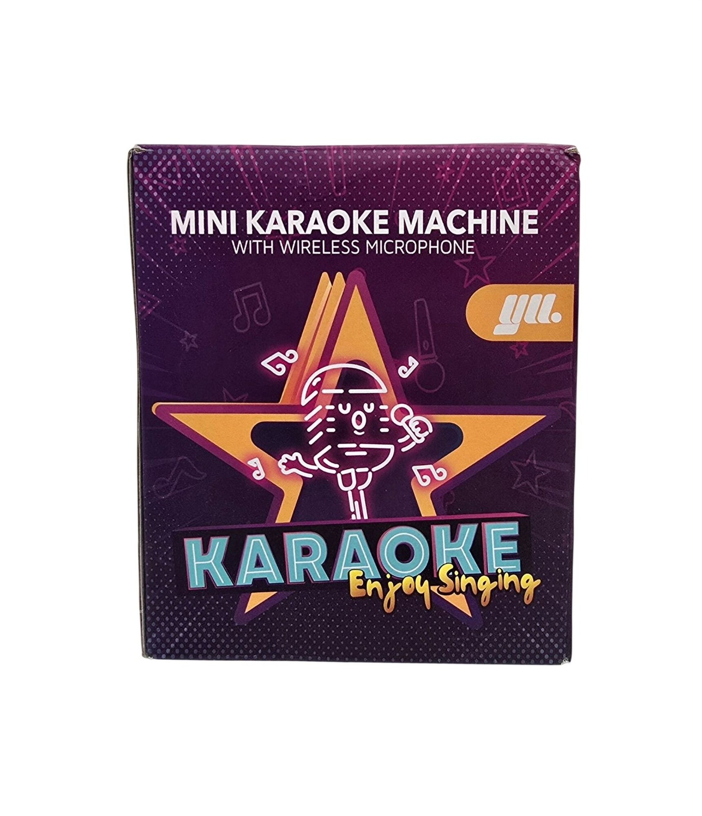 YLL Wireless Mini Karaoke Bluetooth Speaker with 2 Mics Portable RGB Lights