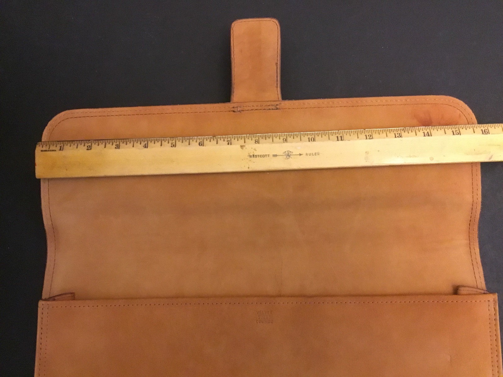 Custonmade Envelope Swede Cowhide Briefcase