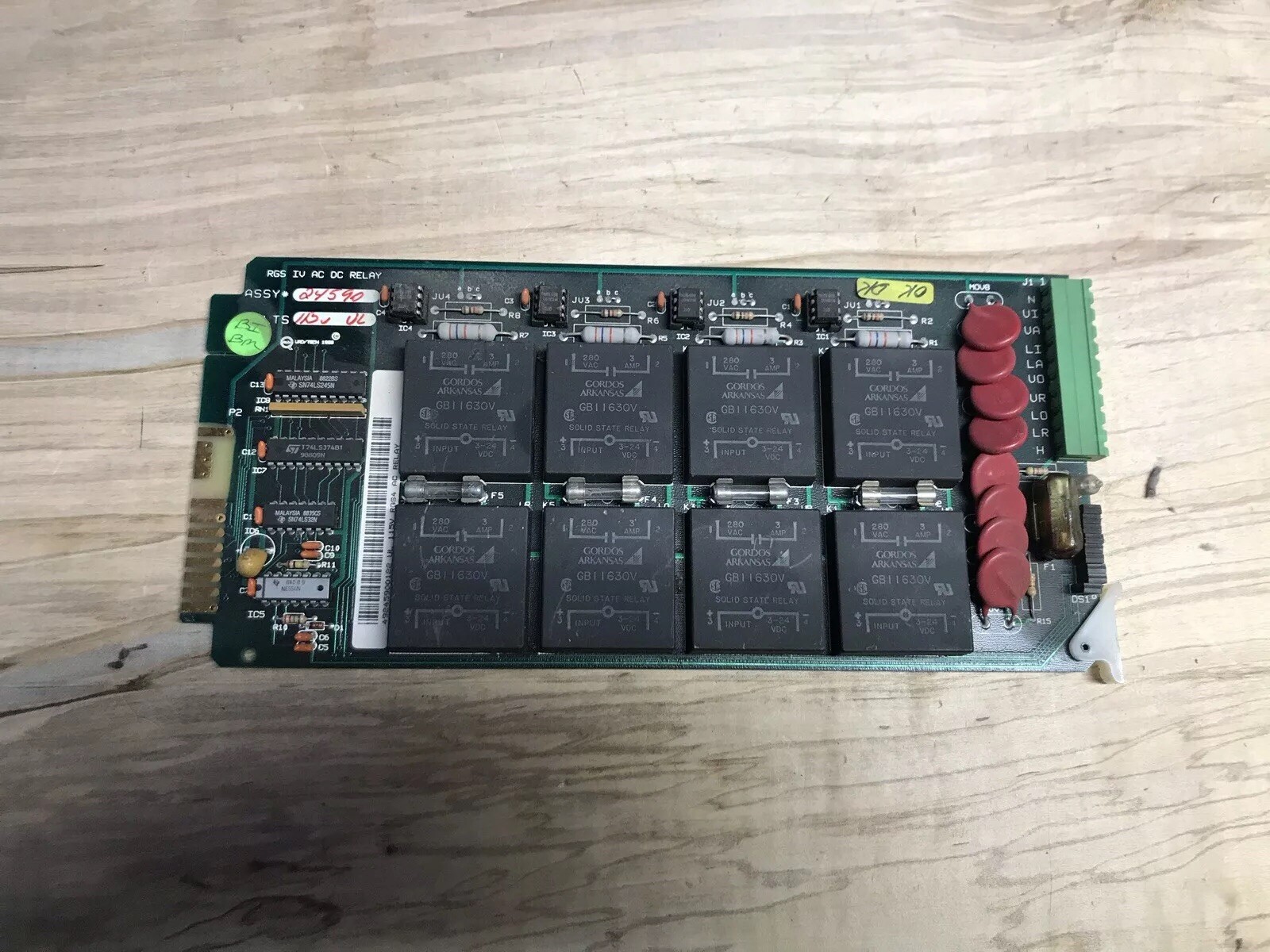 Quad Tech RGS IV AC DC Relay Card 24590 Board 115 VAC