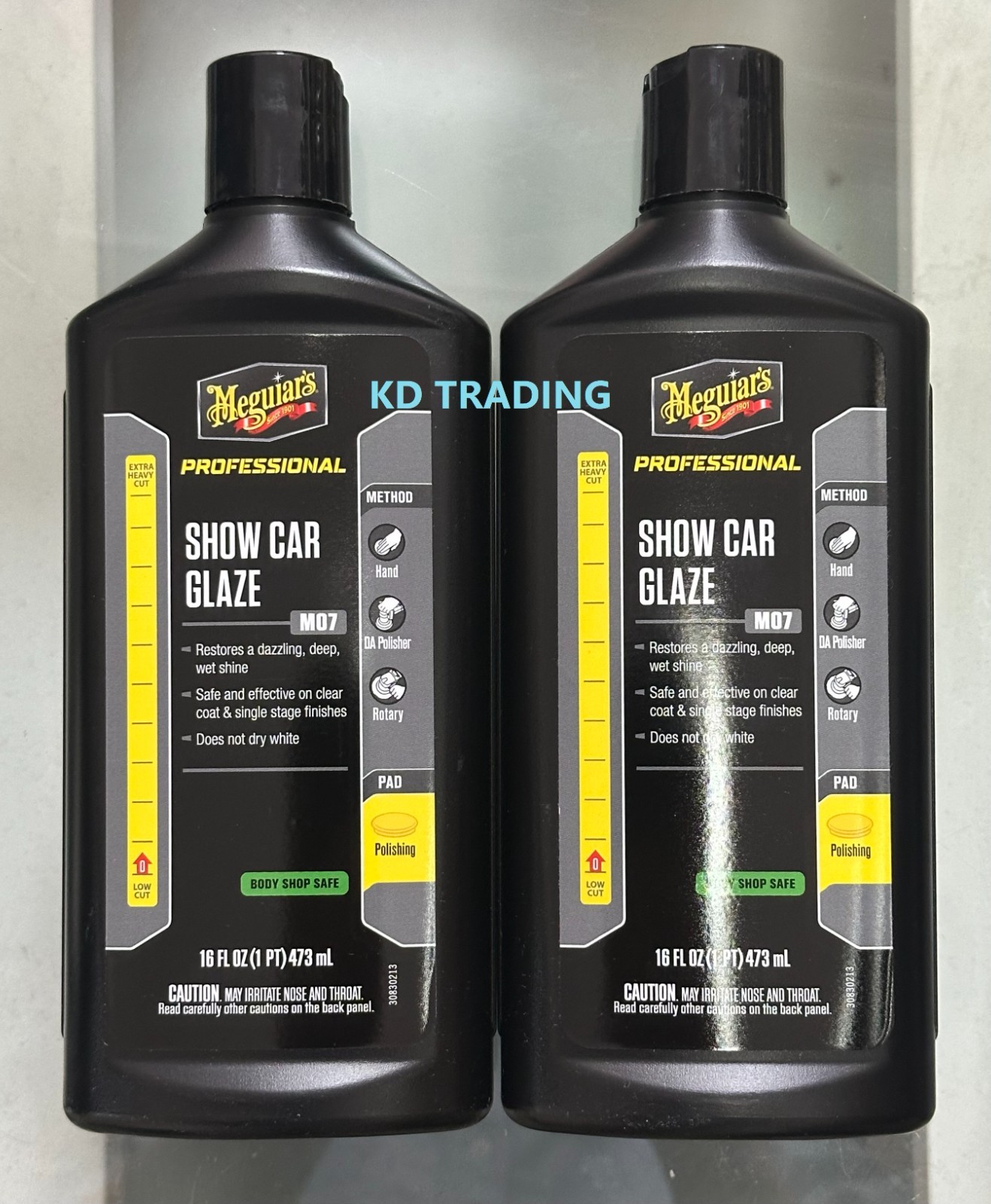 (2-Pk) Meguiar's M07 MIRROR GLAZE PRO Deep Wet Shine SHOW CAR GLAZE POLISH 473ml