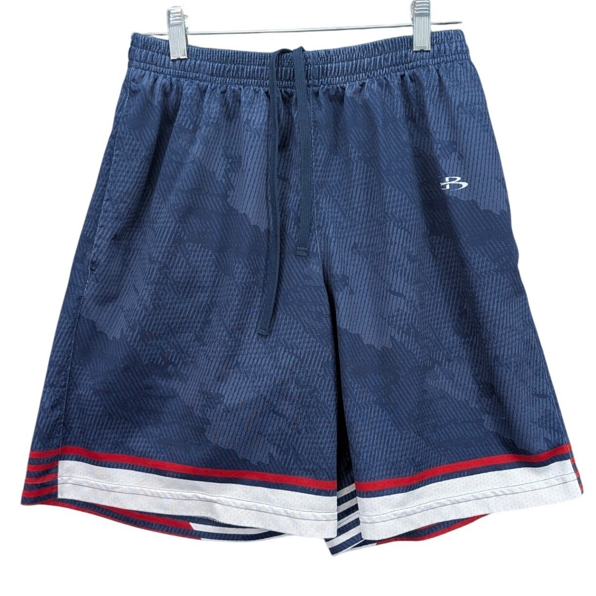 Boombah Shorts Men's 32 Athletic Basketball Blue Drawstring Activewear Sporty
