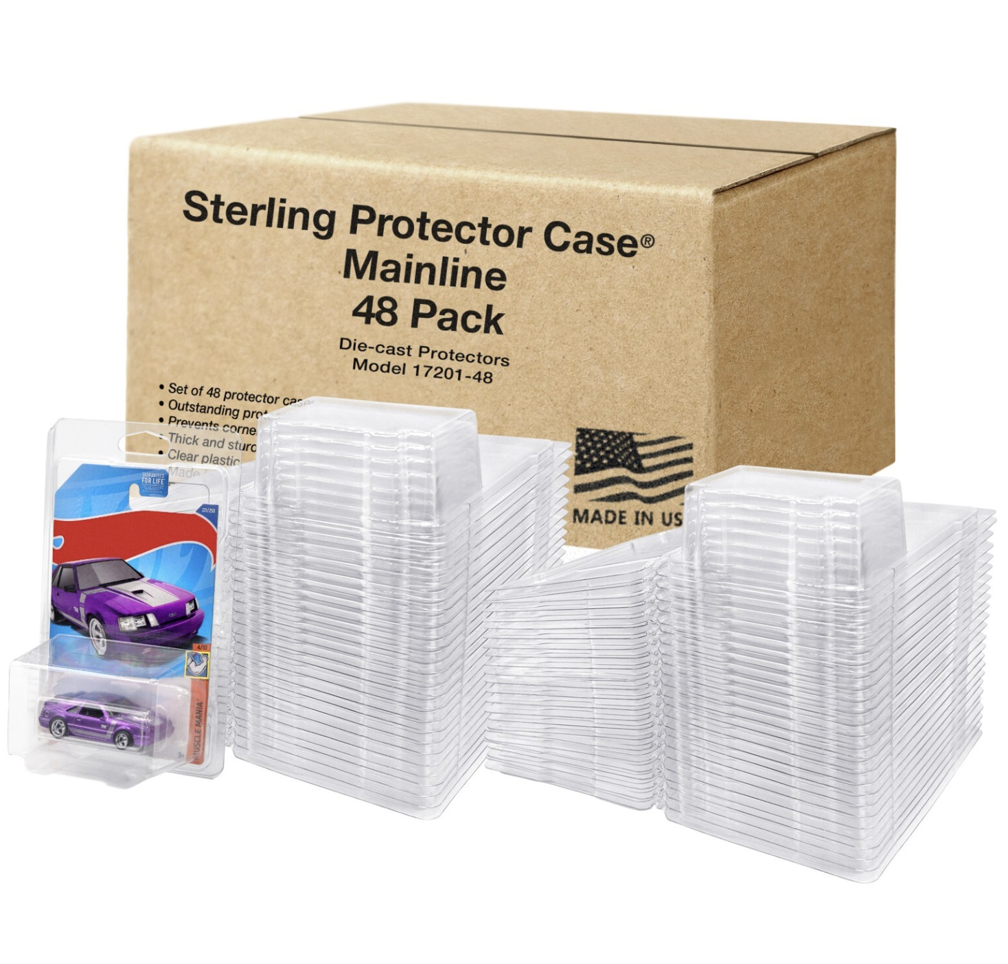 NEW Sterling Protector Case Mainline 48 Pack for Hot Wheels & Matchbox Basic ***