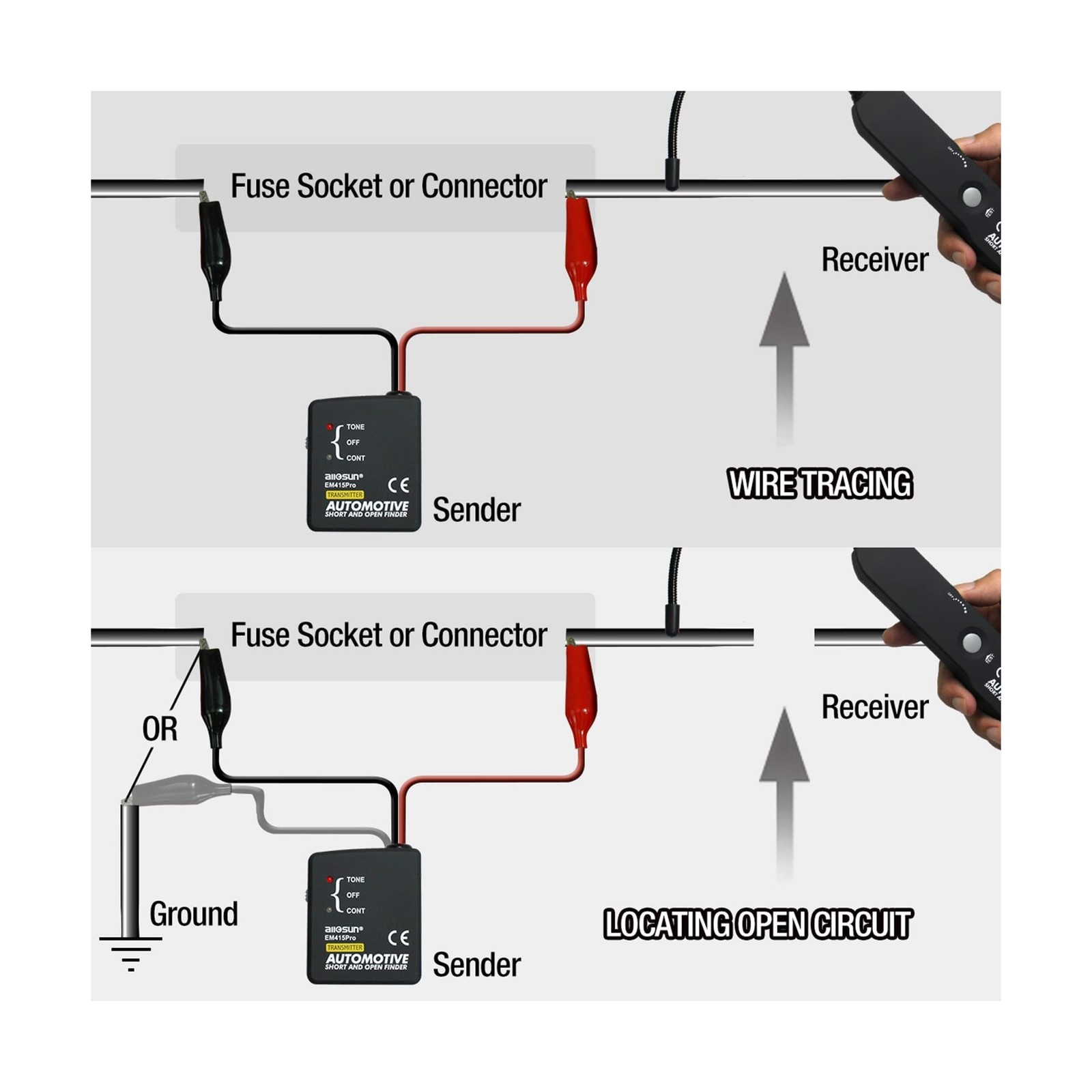 allsun em415Pro Cable Tracker Electrical, Auto Circuit Tester,Short... Fast Ship