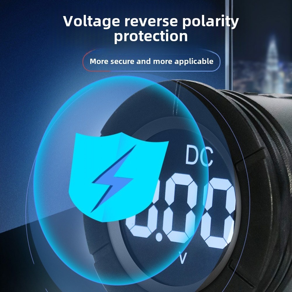 DC Digital Voltmeter DC0-300V Big Fonts Round High Precision Voltage Indicator