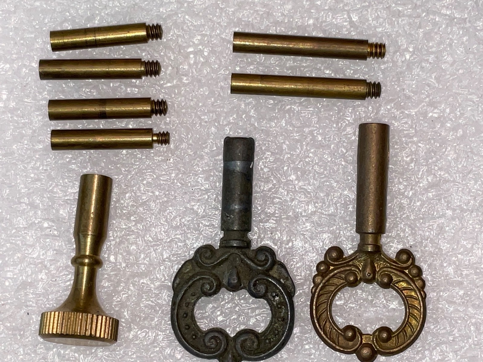 9  Pcs Lamp Turn Knob On/Off Extension Length for Lamp Socket Bronze Brass #3