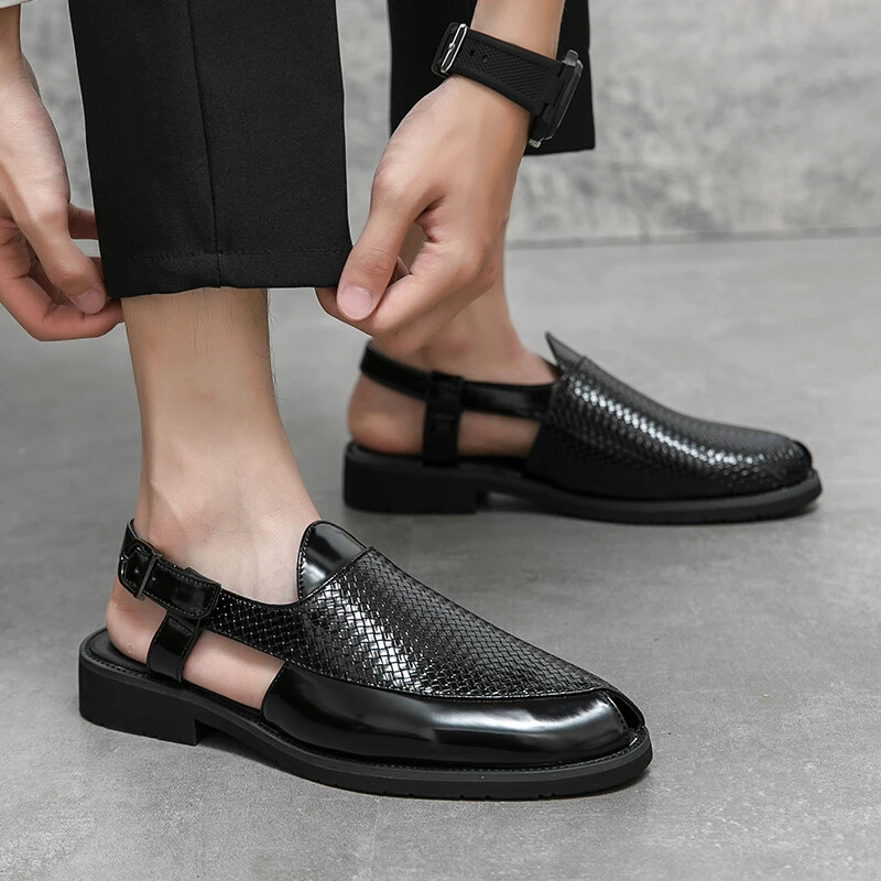 Summer Men's Sandals Breathable Slippers Outdoor Business Casual Shoes 38-47