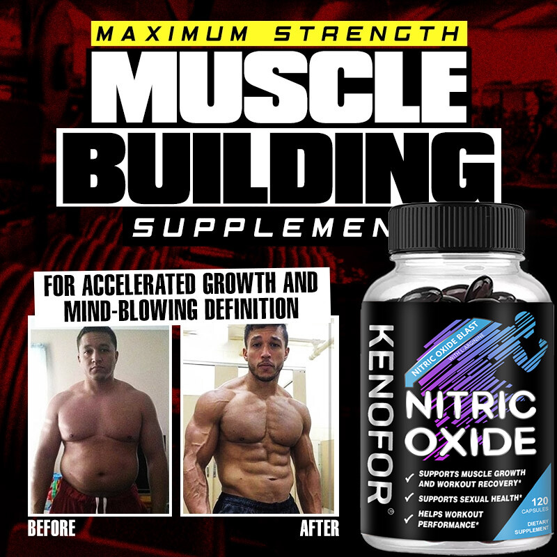 Nitric Oxide Booster Improve Strength And Endurance Promote Muscle Growth 120 Ct