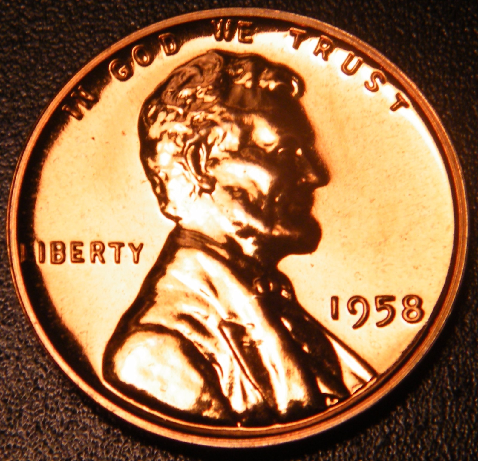 1958 Choice Proof Lincoln Wheat Backs Penny US Cents
