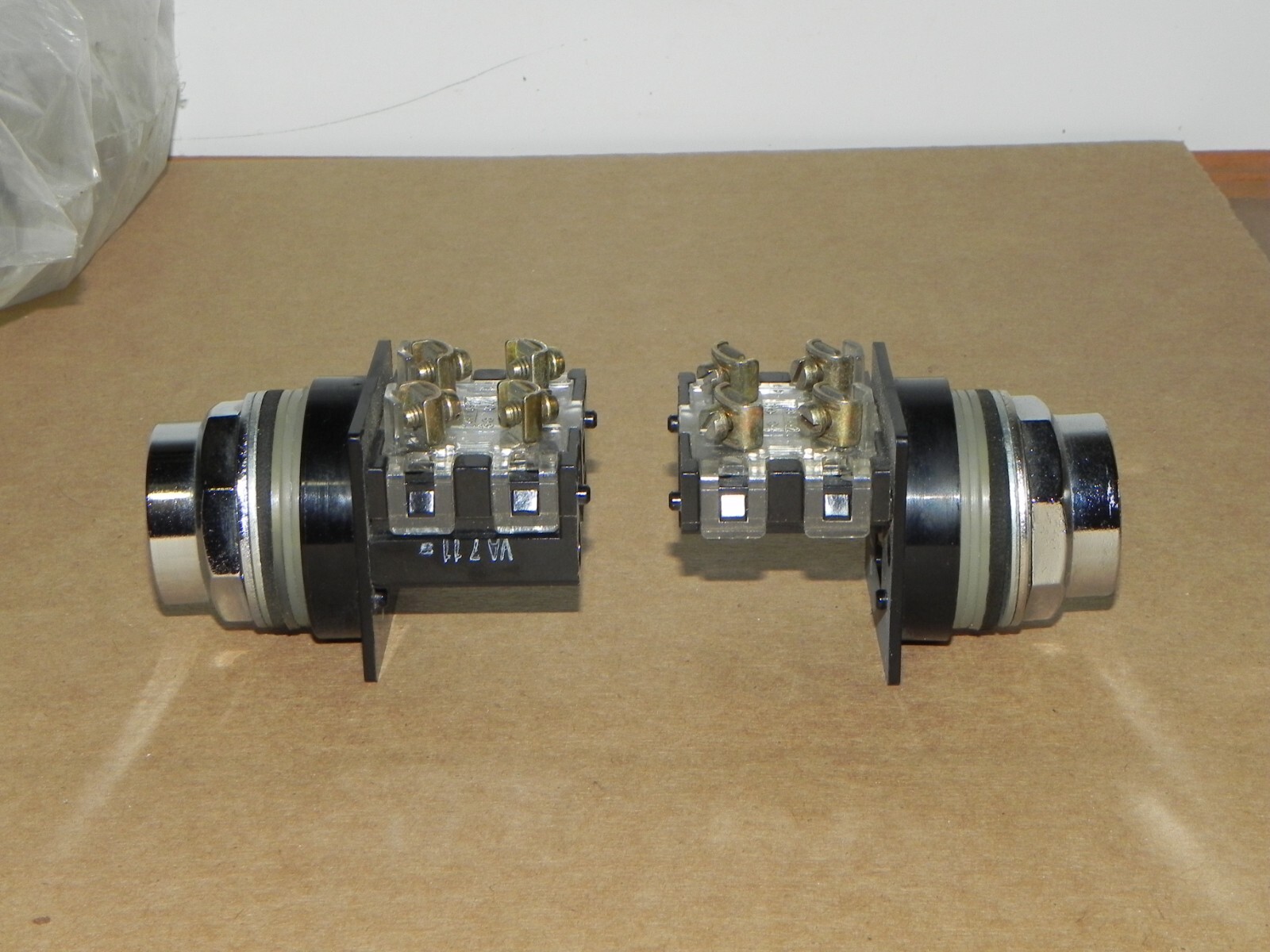 GE CR104P Push Button Switches 1 Orange 1 Red (2)