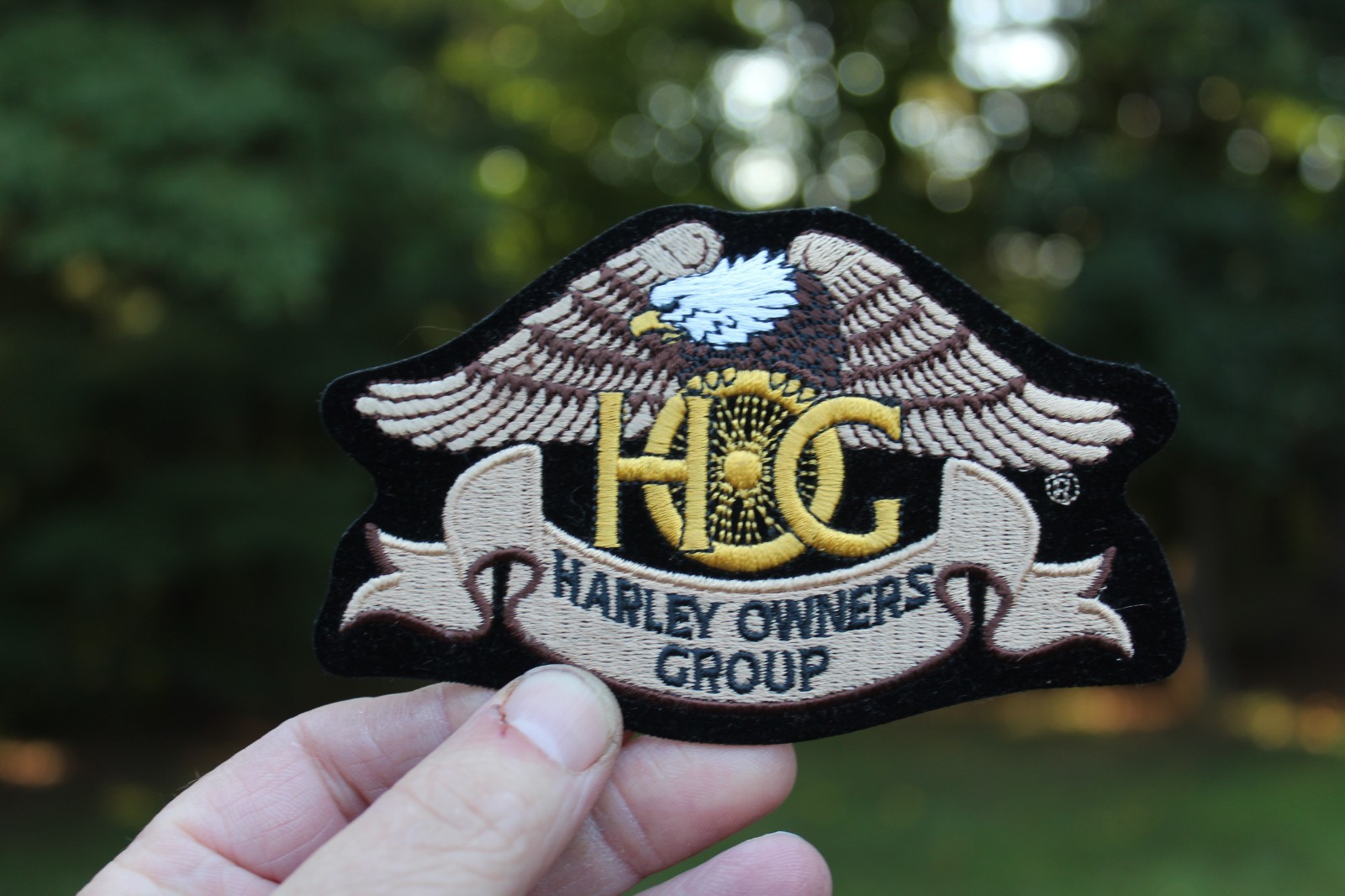 TWO HARLEY DAVIDSON HARLEY OWNERS GROUP PATCHES