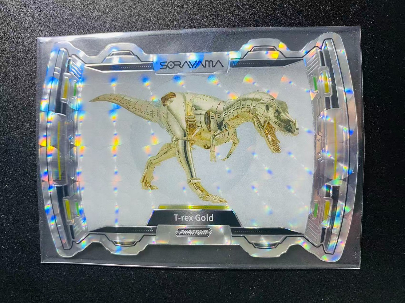 2026 Kakawow PHANTOM Hajime Sorayama Tech Die-Cut T-rex Gold #PHS-TYX-01 Holo
