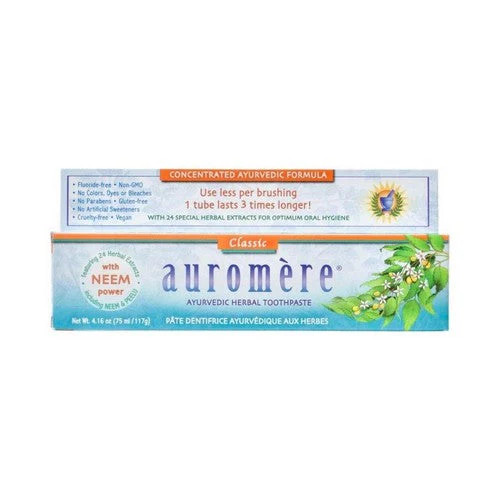 Auromere, Ayurvedic Herbal Toothpaste Classic, 4.16 Oz