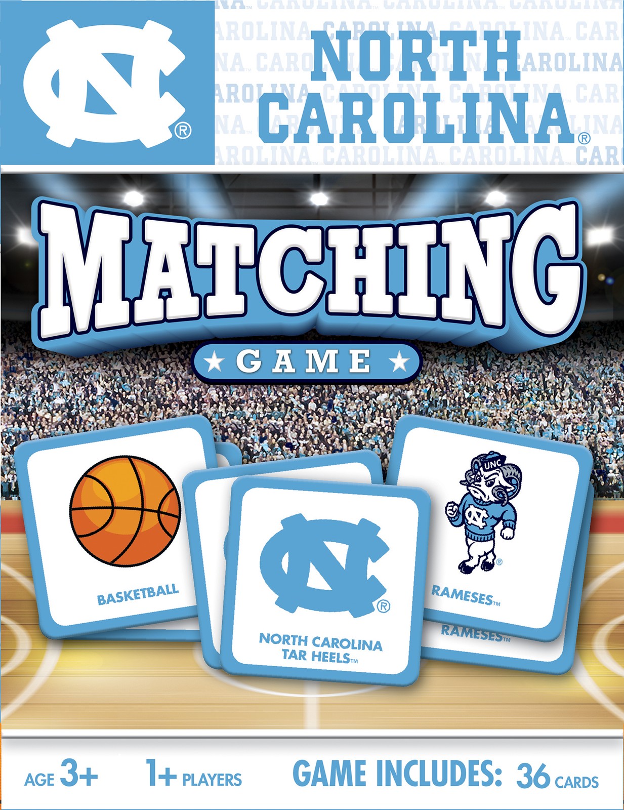 MasterPieces - UNC Tar Heels - Officially Licensed NCAA Matching Card Game