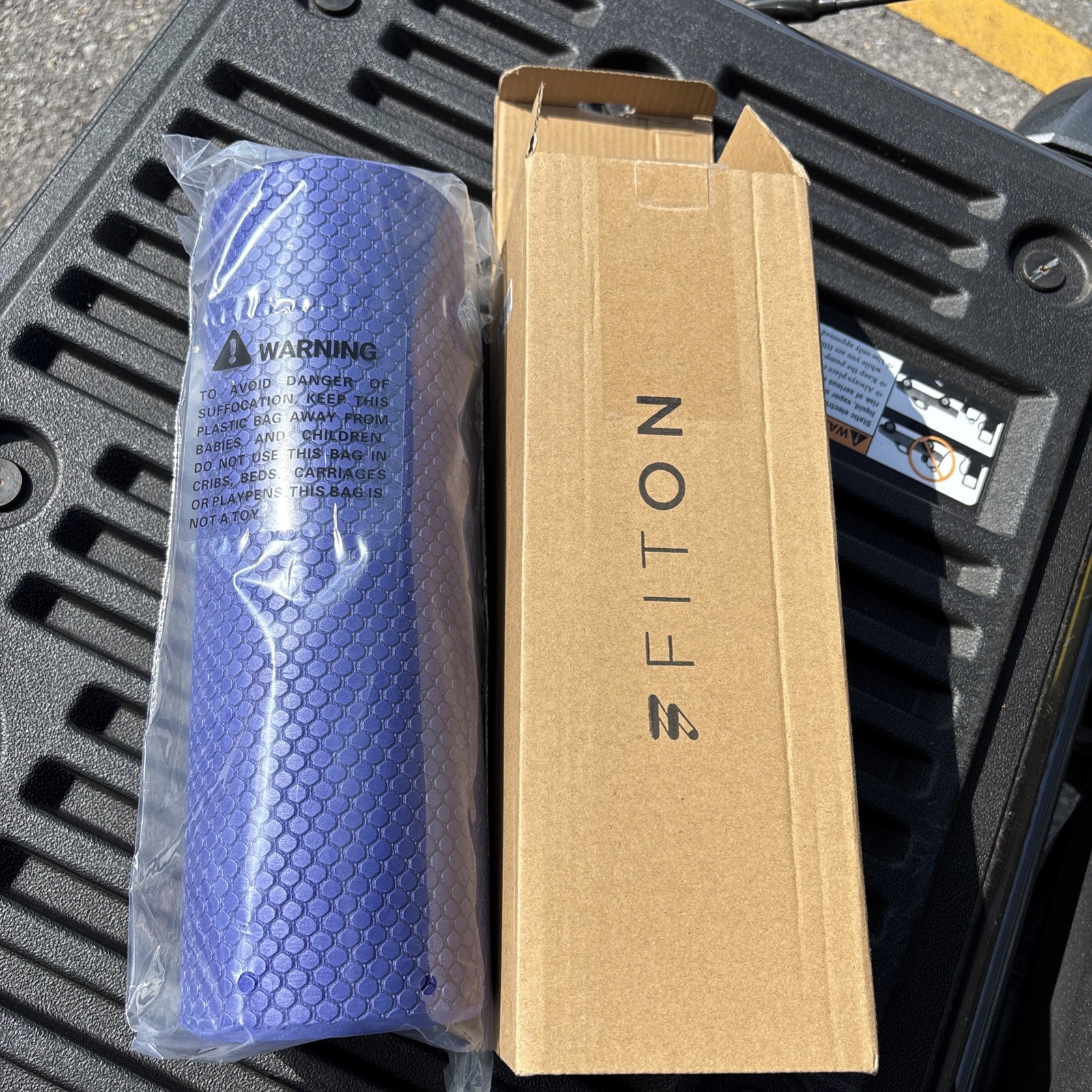 New FitOn Recovery Fitness Foam Roller - High Density Travel Exercise for Muscle