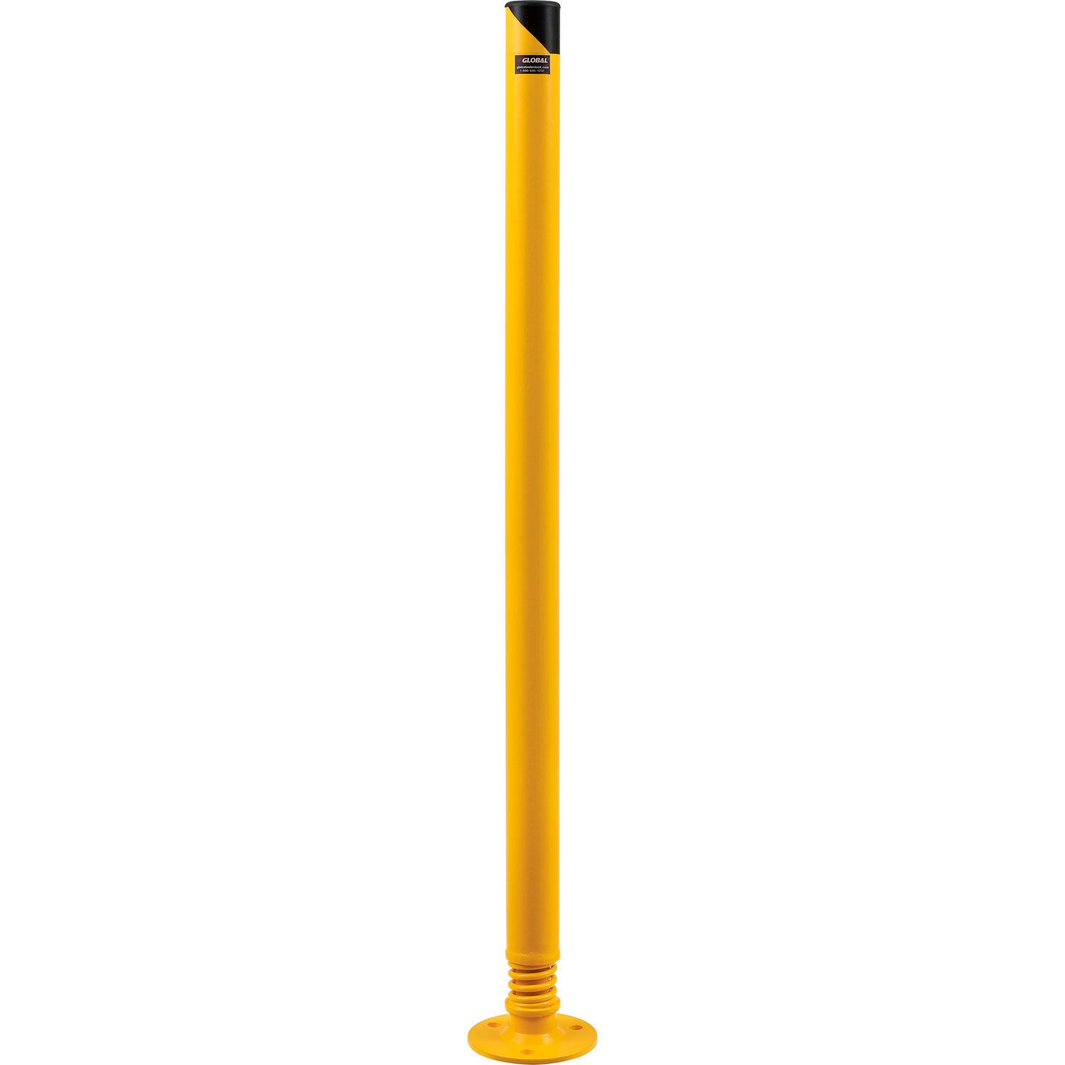 Global Industrial Spring Loaded Bollard 42” H x 2-1/2” Diameter Powder Coated