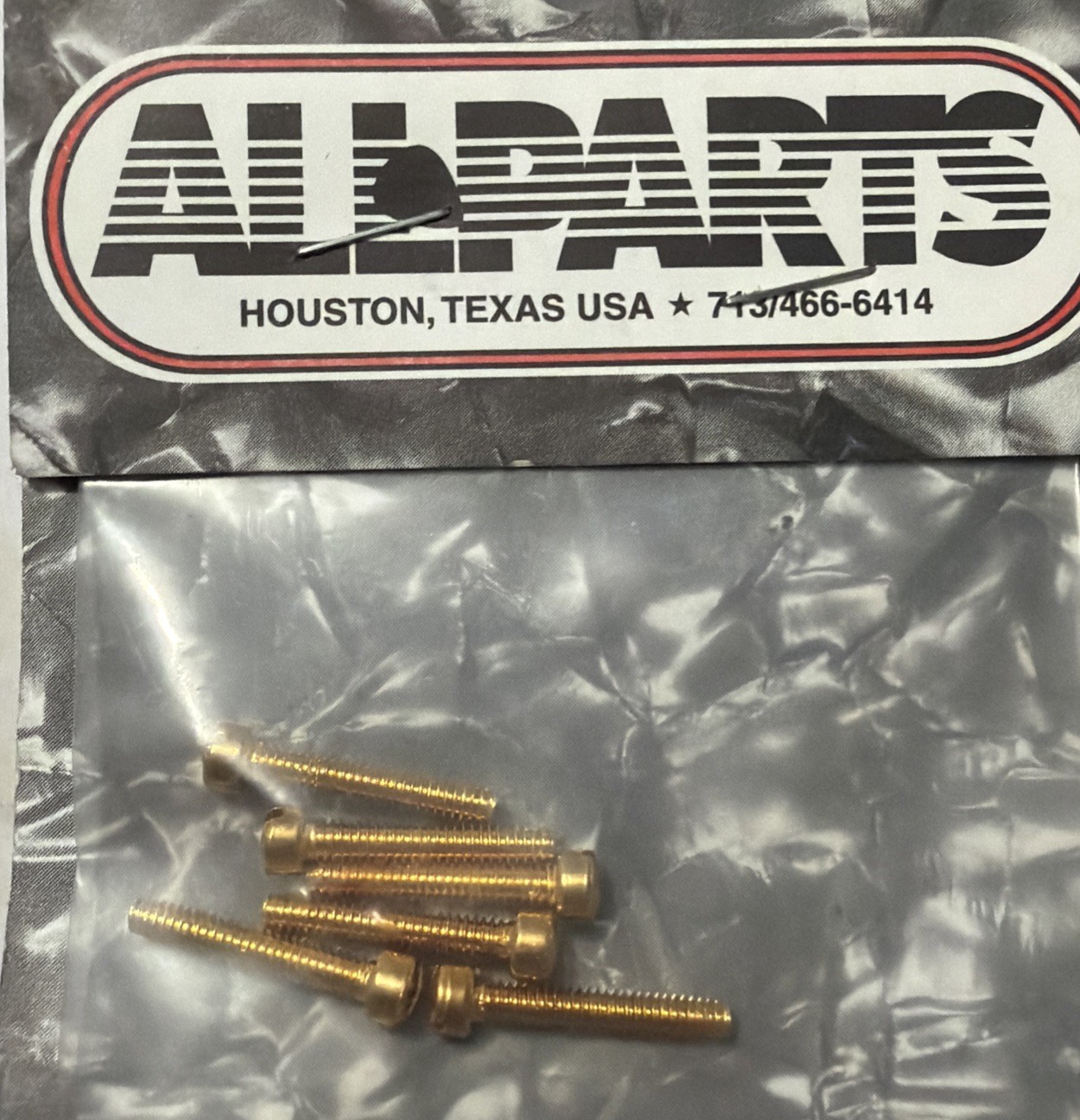 (6) Gold Pole Piece Screws for Gibson® PAF & USA Humbucker Pickup GS-5453-002