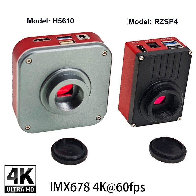 2025 4K 1/1.8" IMX678 60FPS HDMI UVC Industry Stereo Microscope Camera RZSP4