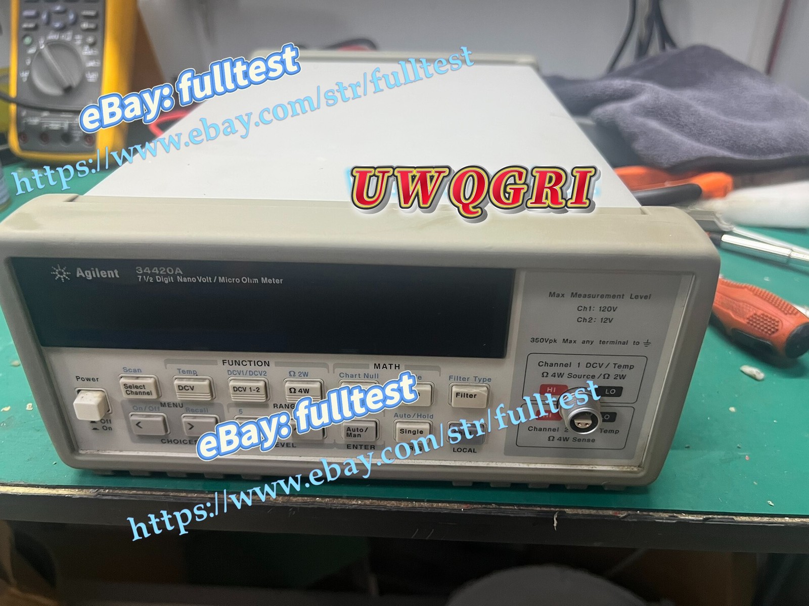 1PCS Agilent 34420A nanovolt/micro ohmmeter, 7 1/2 bit resolution