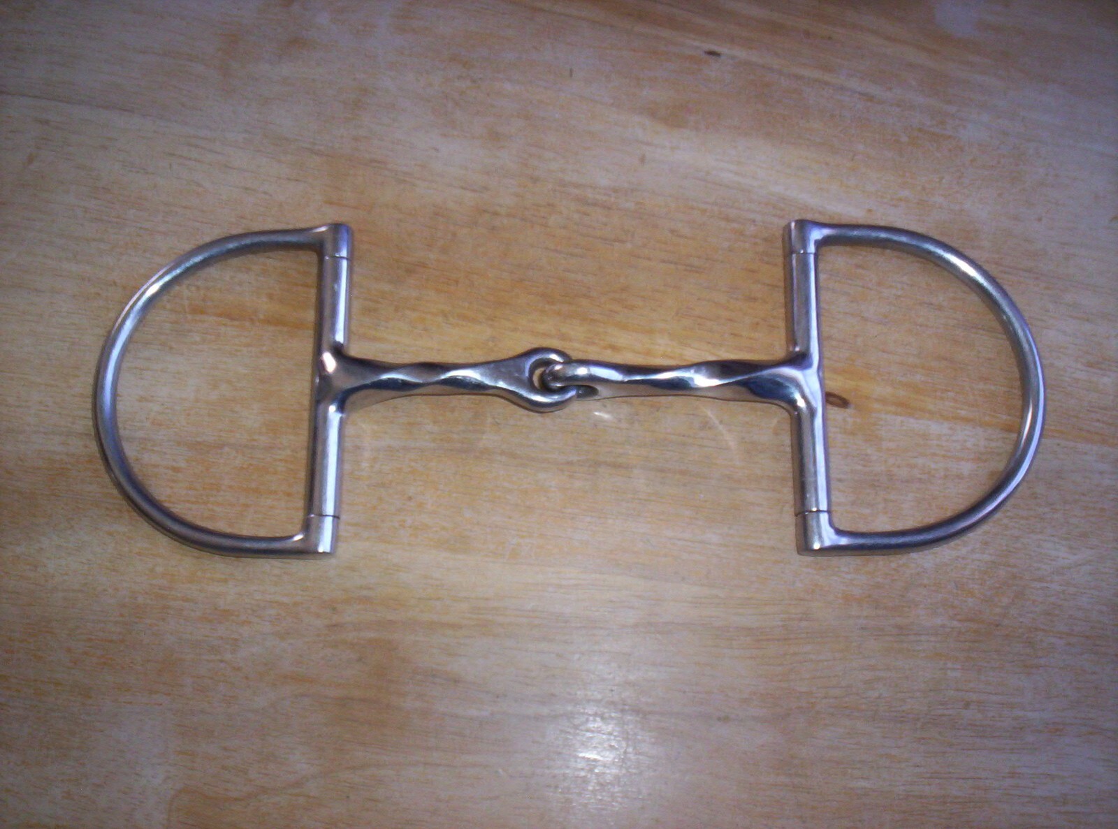 Gently Used Stainless Hunter Dee Slow Twist Snaffle Bit 4 3/4" mouth