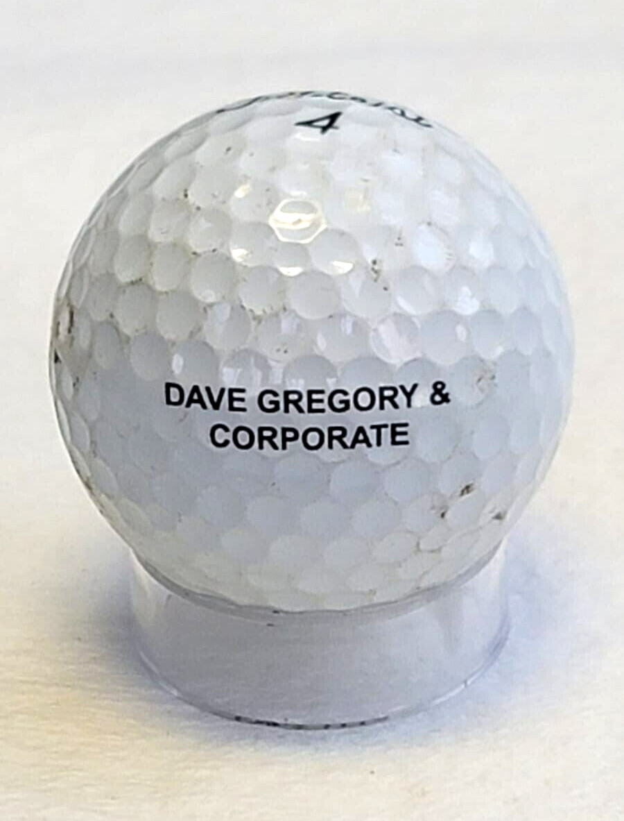 Dave Gregory & Corporate Logo Golf Ball (Titleist Pro V1) ~ AAA