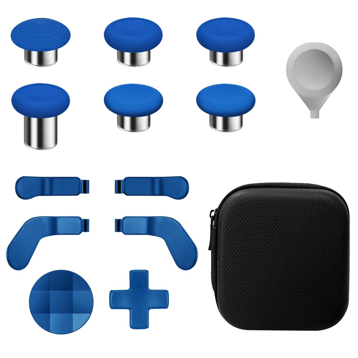 13 in 1 Metal Thumbsticks for Xbox Elite Series 2 Controller,Accessories Blue