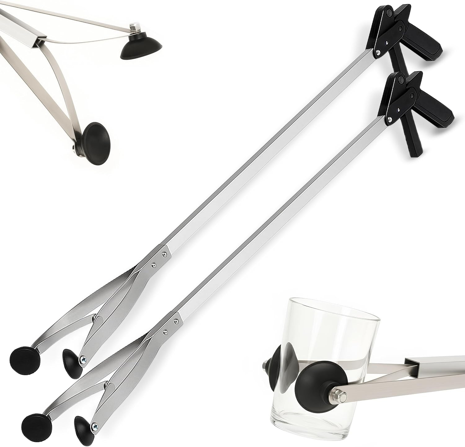 Suction Cup Grabber Reacher 32"" - Elderly Grab It Reaching Pickup Tool Heavy Du
