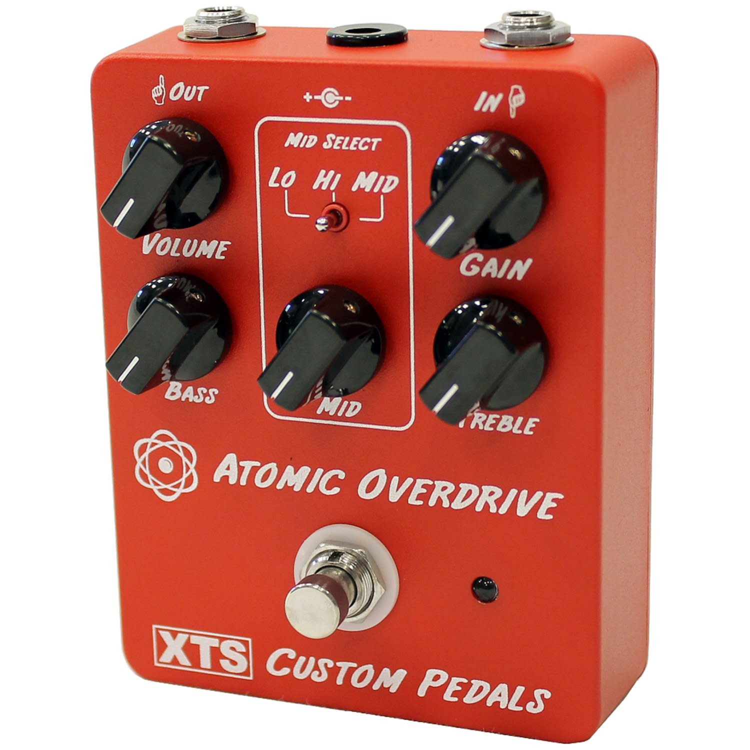 Xact XTS Atomic Overdrive Pedal w/ 3 Guitar Cables