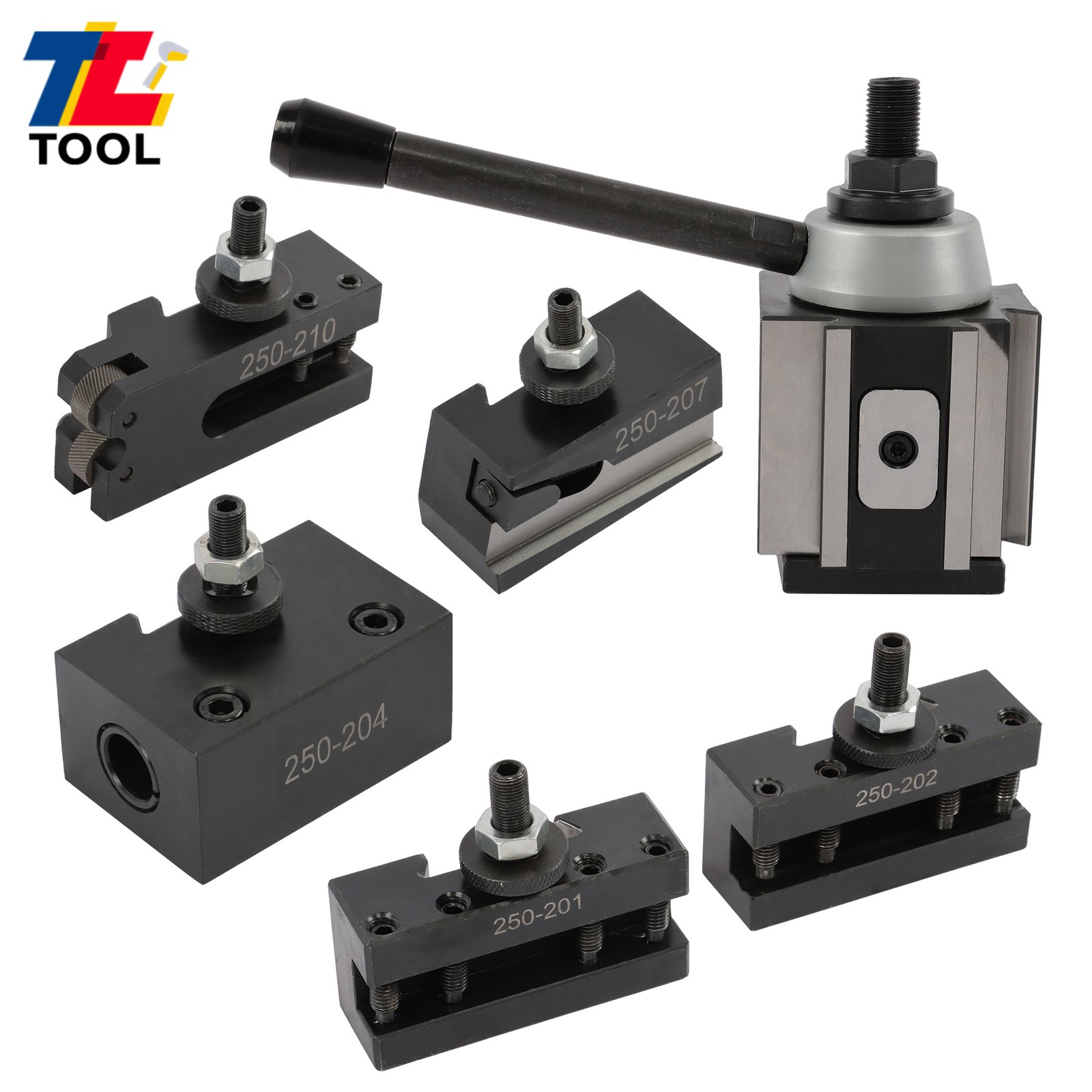 6 Pack BXA Quick Change Toolpost 250-200 Complete Set for Machining