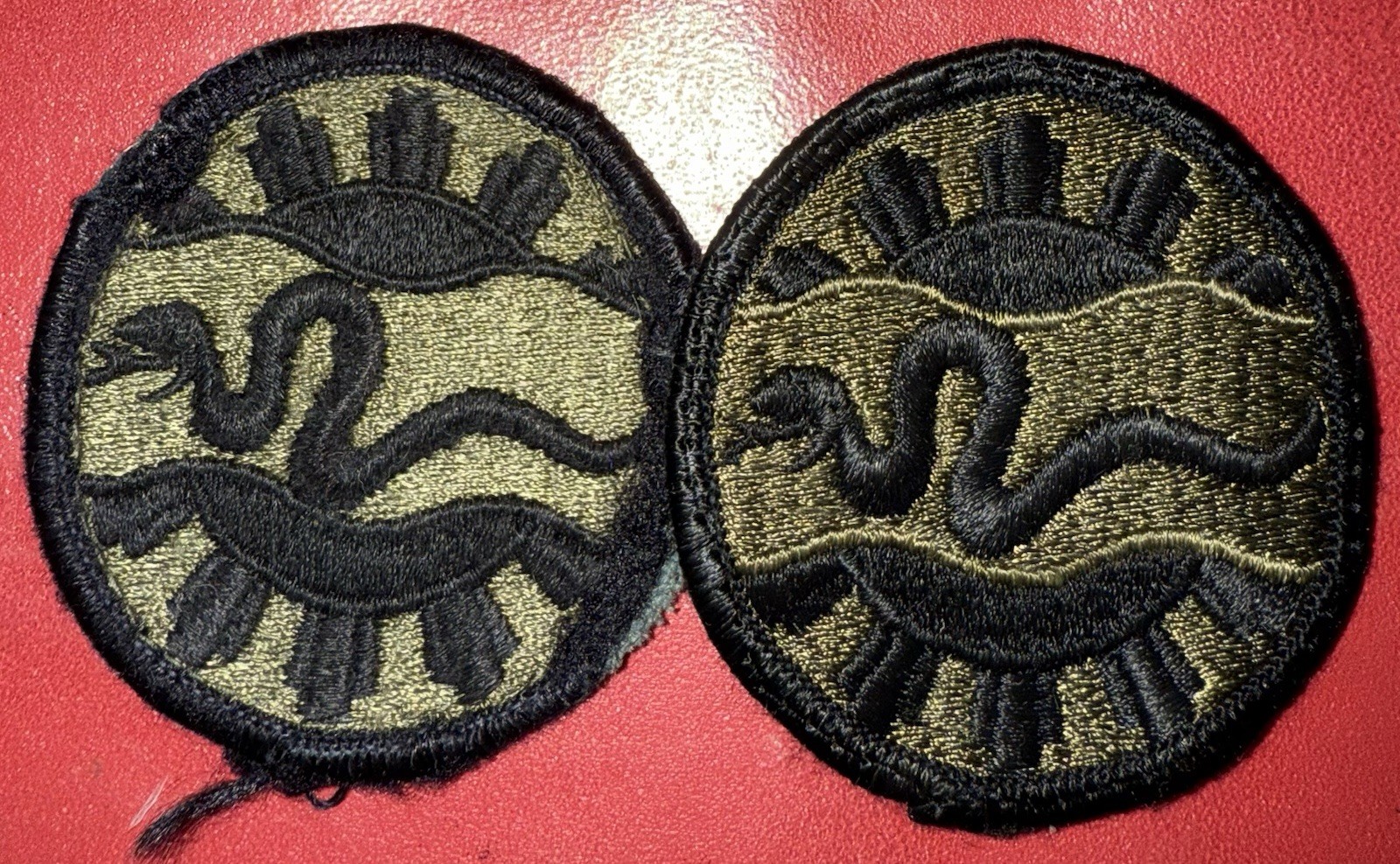 Vietnam War - 1980s 116th Armored Cavalry Brigade Subdued SSI Patch (AS)