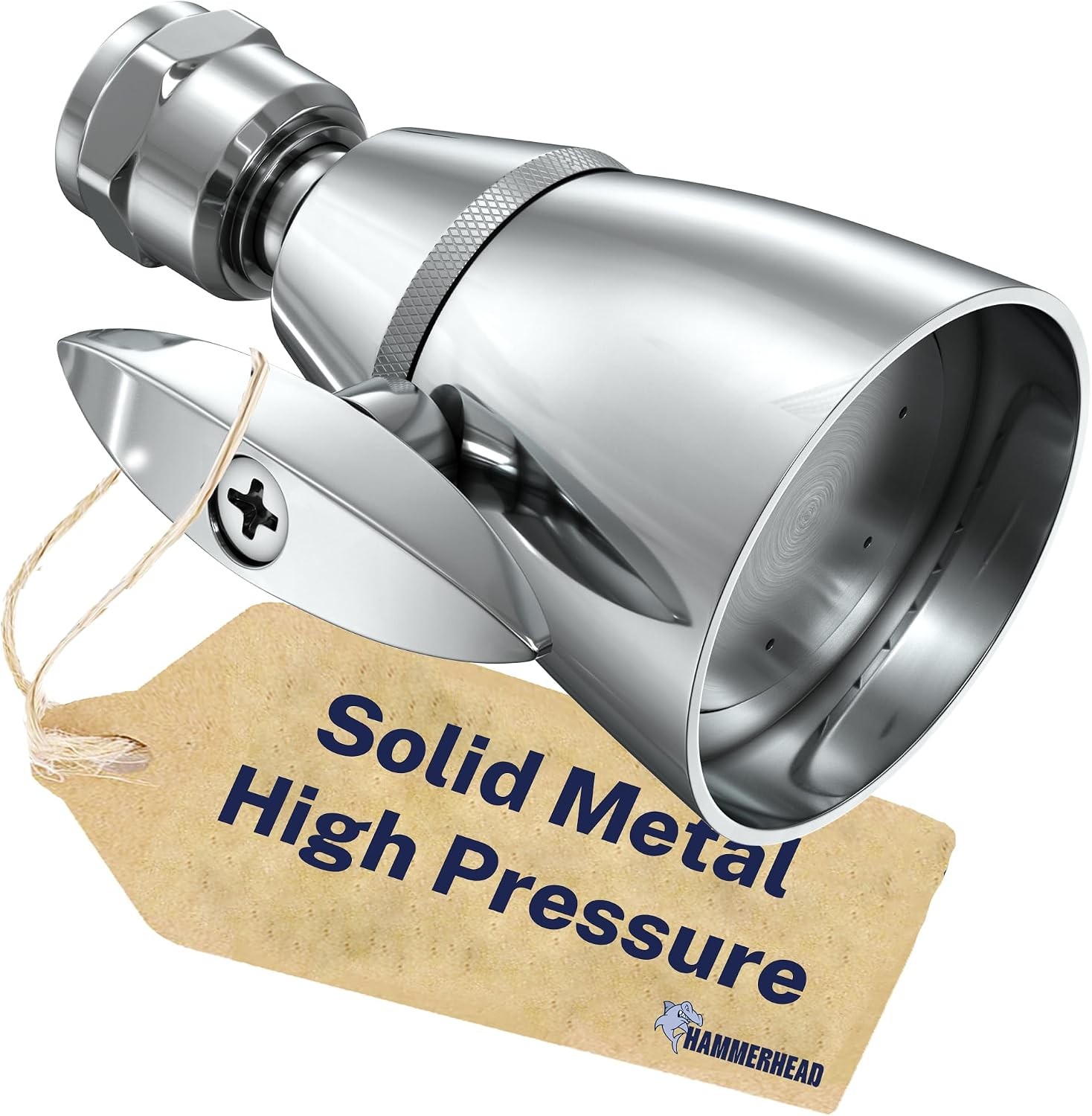 HammerHead Showers® Solid Metal 2 Inch High Pressure Shower Heads - CHROME – 2.5