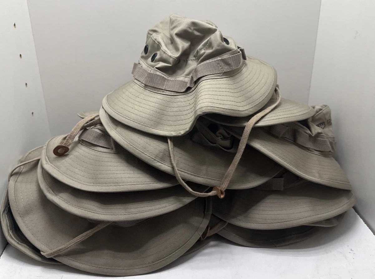 Lot of Military Surplus Boonie Bucket Hat Sun Hot Weather J-44320 Assorted Sizes