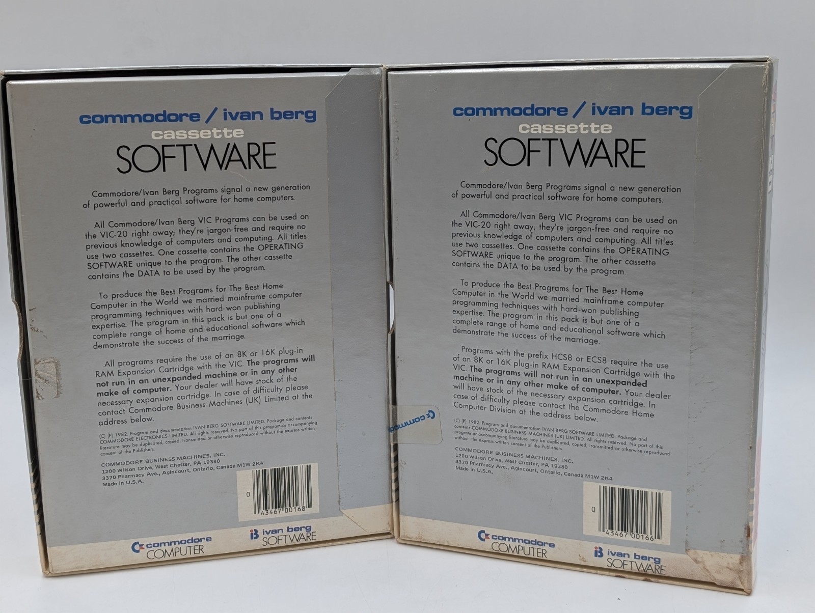 Vtg Commodore Vic 20 Know Your Own IQ & Quizmaster Software Complete UNTESTED