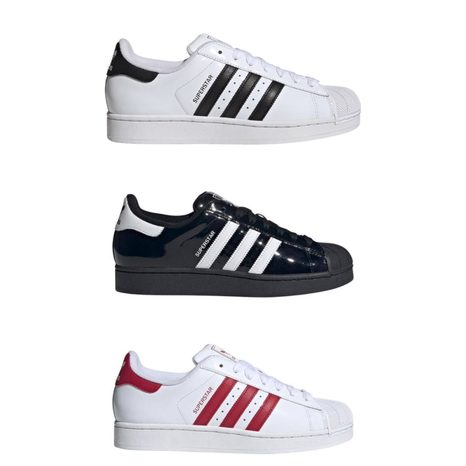 adidas Originals Superstar II Patent Men’s Size JR7313/JR7315/JR7312