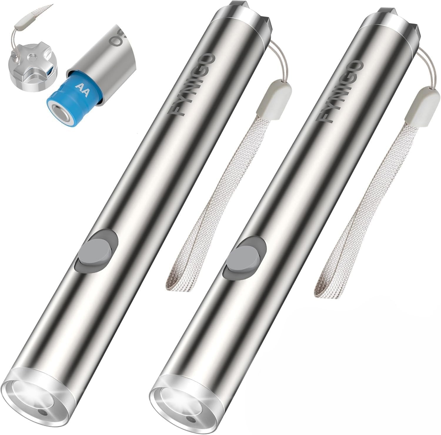 FYNIGO 2 Pcs Laser Pointer | 2 Modes & AA Battery Classic Type