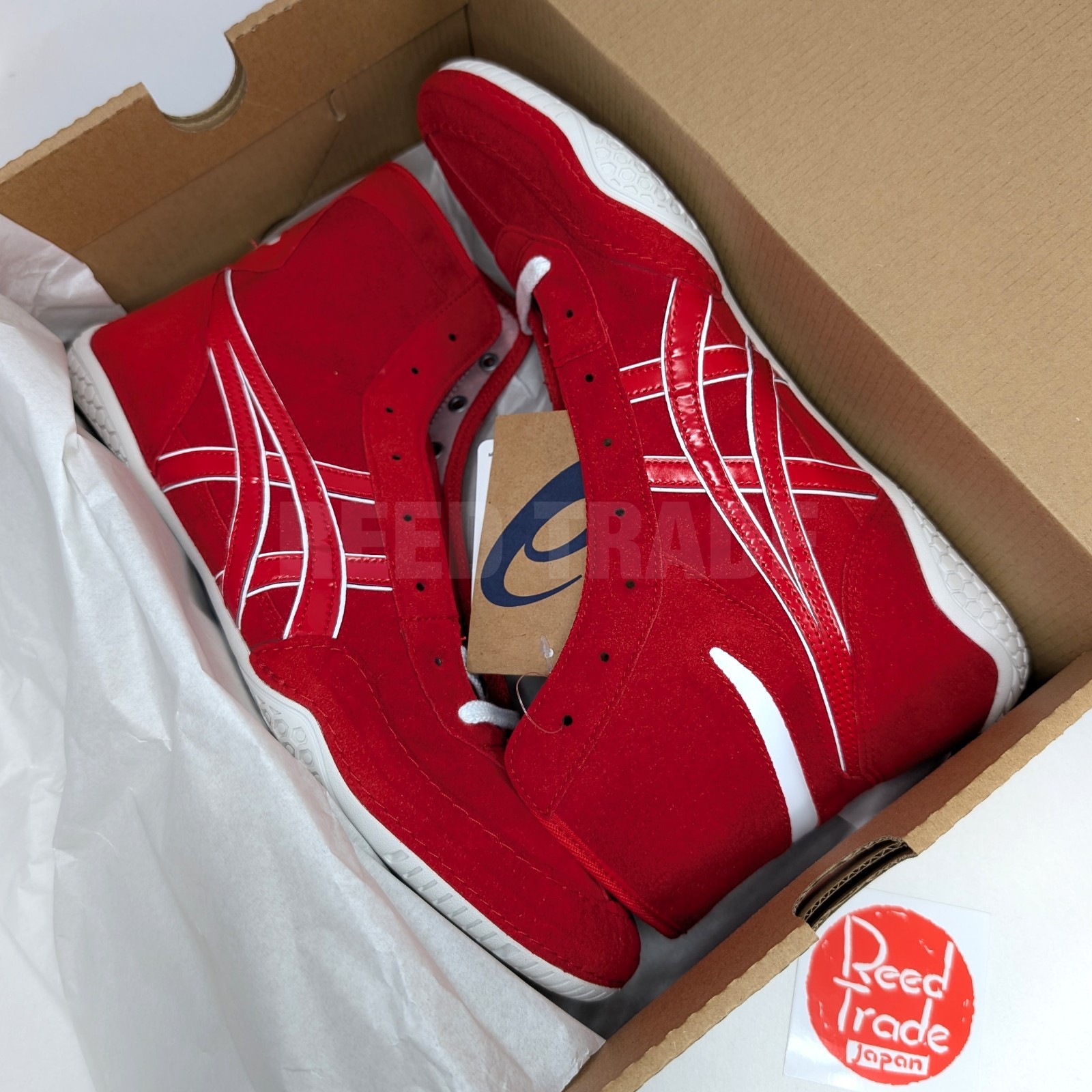 ASICS Wrestling Shoes 1083A001 Red/Red(White) lace:White EX-EO(TWR900 Successor)