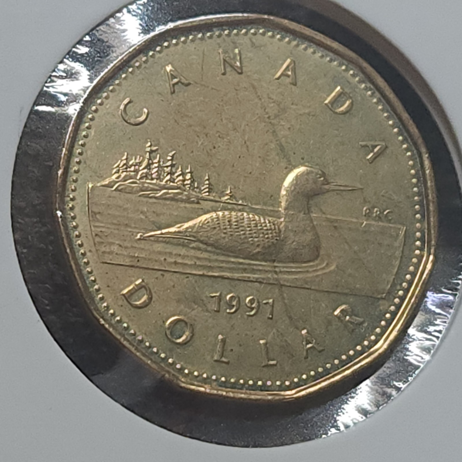 Canada 1991 One Dollar Coin Loonie Elizabeth II