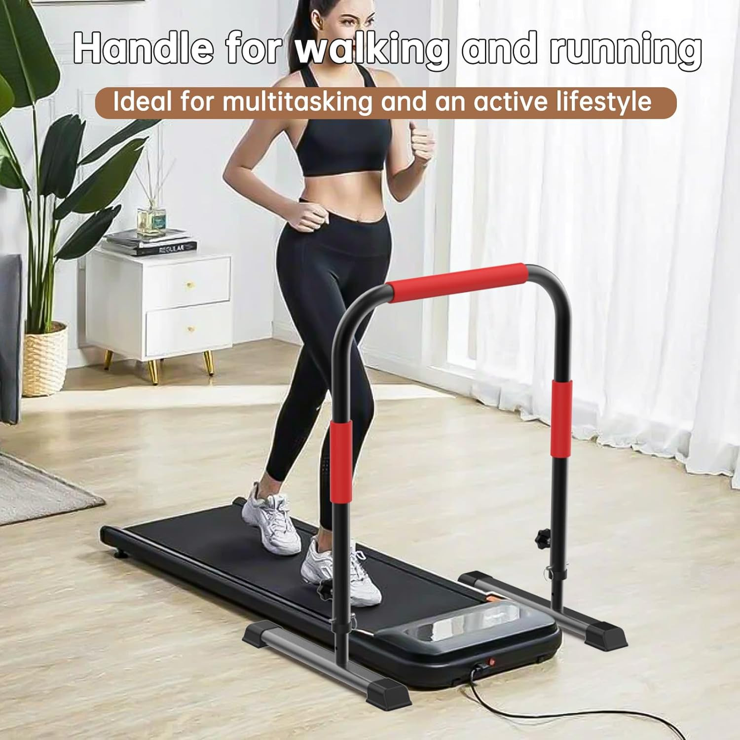 Adjustable Walking Pad Handle Only, 19.7 Inch Wide, 44 Inch Max Height