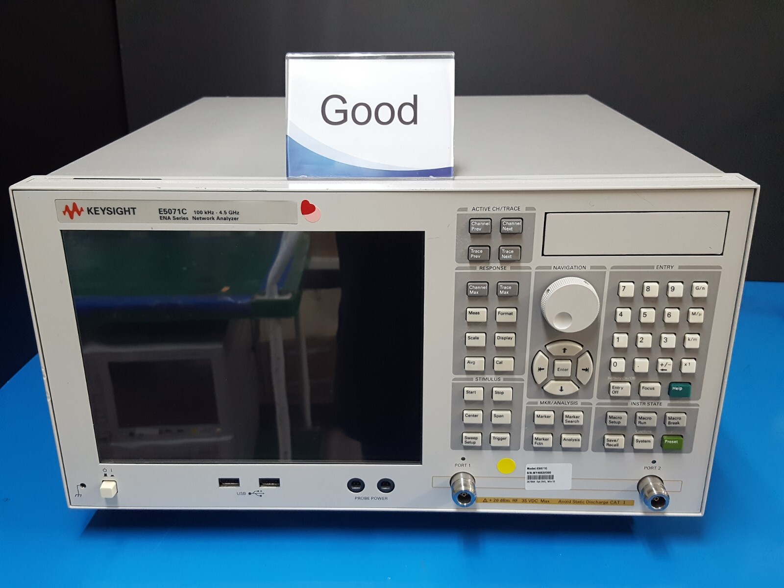 Keysight E5071C: Network Analyzer, 100kHz-4.5GHz, W/Opt. 245 WIN7 (2300)