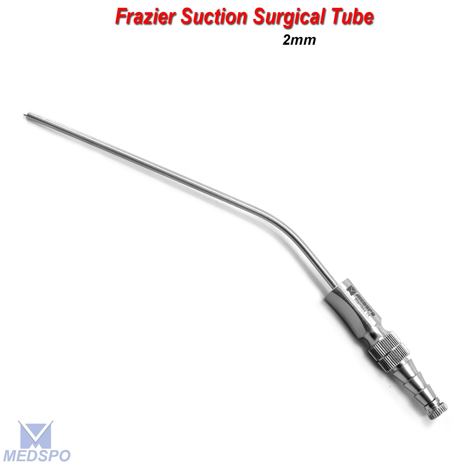 Frazier Aspirator Suction Tube 2mm Dental Bone Cleaning Diagnostic Instruments